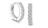 Women Small Round Rhinestones Hoop Nice Earrings