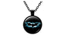 Super Hero Batman Glass Pendant Vintage Choker Necklace