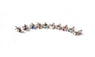 New Candy Color Charming Crystal Stud Earrings Women Round 5pcs/Set Wedding Earrings Jewelry