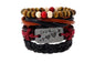 Wrap Strand Women Anchor Genuine Leather Bracelets