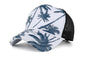 Coconut Tree Printing Baseball Cap Snapback Hip Hop Flat Hat