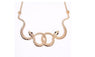 Unique Double Snake Necklace