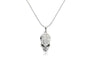 Miss Lady Crystal Skull Skeleton Pendant Necklace