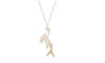 Gold Plated Mermaid Charm Pendant Necklace