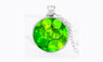 Bubble Art Picture Glass Cabochon Pendant Necklaces For Women