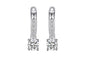 Sterling Silver Wedding Earrings