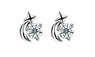 Sterling Silver Fine Jewelry Stud Earrings