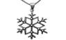 Silver Snowflake Necklace Pendant
