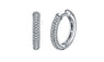 Droplets Clear Hoop Earrings For Women