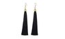 Fiber Long Tassel Earrings