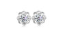 Silver Fashion Flower Earrings For Woman