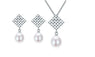 Silver Freshwater Pearl Jewelry Sets