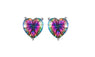 Mystic Topaz Real Silver Stud Earrings