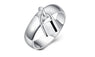 Silver Lock Pendant Finger Rings