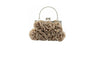 Women Satin Rose Pure Color Handbag