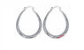 Sterling Silver U Shape Hoop Earrings