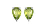 Natural Green Birthstone Stud Earrings