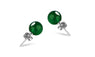 Natural Opal Jade Agate Stud Earrings For Women
