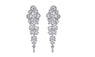 Butterfly Crystal Long Drop Earrings for Women