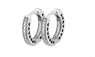 Sterling-Silver-Jewelry Hearts Hoop Earrings