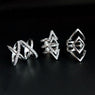 Geometry Triangle Midi Ring for women