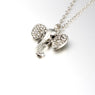 Silver Color Elephant Pendant Necklace For Women