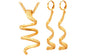 Fashion Long Helix Spiral Pendant Necklace And Drop Earrings Set