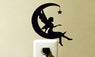 Crescent Star And Moon Silhouette Switch Wall Decal