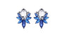 Crystal Water Drop Shape Opal Stone Stud Earrings