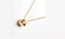 Gold color Moon Star Pendent Necklace For Women