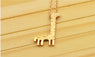 Zinc Alloy Giraffe Pendant Necklace