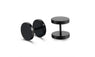 Stainless Steel Punk Gothic Barbell Black Stud