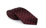Mens Designer Polka Dot Pure Silk Necktie