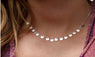Fashion Silver Color Simple Chain Round Tassel Necklace for Women