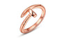 Fashion Joint Knuckle Rose Gold Plated Ring (Adjustable)