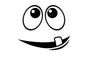 Cartoon Face Toilet/Rooms/Bathroom Seat Vinyl Wall Sticker