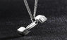 Short Paragraph Clavicle Chain Fitness Dumbbell Pendant Necklace