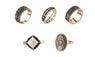 5pcs Zinc Alloy Vintage Ring Set For Women (Adjustable)