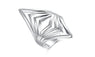 Fashion Geometric Shape Silver Plated Ring