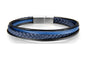 Fashion Blue Multilayer Leather Bracelet For Unisex