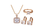 Beautiful Cubic Zircon Crystal Jewellery Set For Women