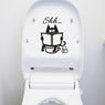New Home Decor Toilet Cute Cat Shh Removable Wall Stickers