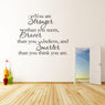 New Encouraging You Are Strong Wall Stickers Decals For Home, Office