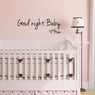 Home Decor Kids Living Room Good Night Baby Mom Wall Sticker Decals
