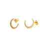 Ladies Tiny Moon Stud 25 Sterling Silver Stud Earrings Anniversary Gift