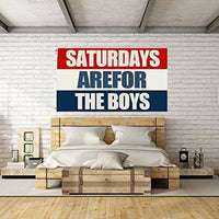Saturdays Are For The Boys Flag 3x5ft Banner Red White Blue - sparklingselections