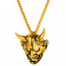 New Stainless Steel Horn Evil Devil Demon Pendant Necklace Gift