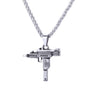 New Army Style Gun Shaped Hip Hop Pendant Necklace Men Jewelry