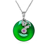 Women's Fashion New Blessing Green Crystal Butterfly Necklaces Pendant