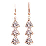 Vintage Korean Style Rhinestone CZ Dangle Earring Women Jewelry